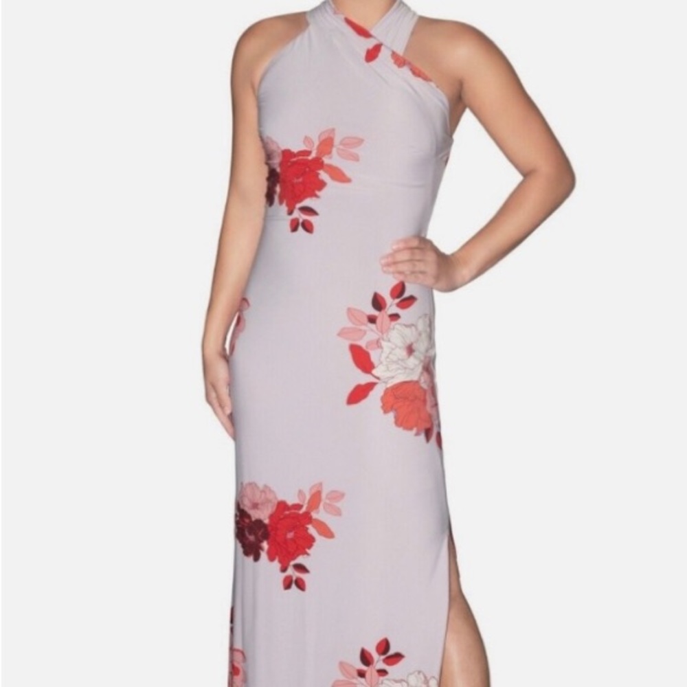 Rachel Roy Floral Evening Gown/ Dress Lavender New With Tags size small